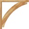 Ekena Millwork Thorton Block Rough Sawn Bracket w/ Offset Brace, Western Red Cedar, 4"W x 34"D x 34"H BKT0402X34X34THR05RWR - alternate 2